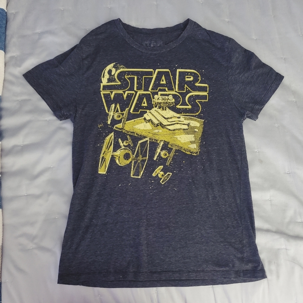 STAR WARS Official "Star Destroyer" Grey/Gold Soft Tee